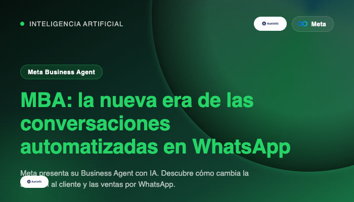 Conoce Meta Business Agents: la innovación más reciente de Meta para las conversaciones en WhatsApp