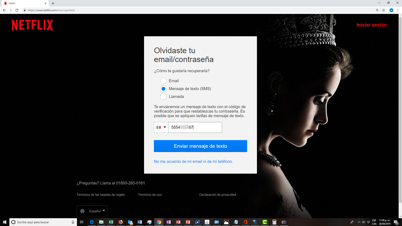 netflix-código vía SMS-enmascarado-1280x800
